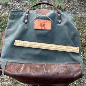 Meanwhile Green and Brown Women's Backpack